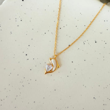 Shell dolphin necklace