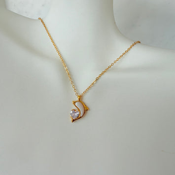 Shell dolphin necklace
