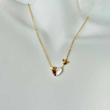 Half shell heart necklace