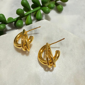 Circle designed earrings