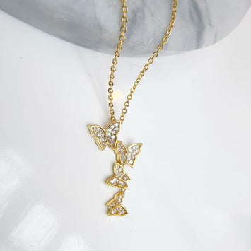 Butterfly Cascade Necklace