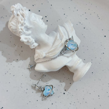 Sliver planet earrings