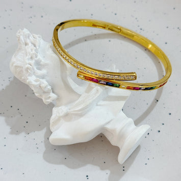 Double rainbow bangle