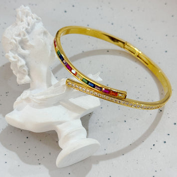 Double rainbow bangle