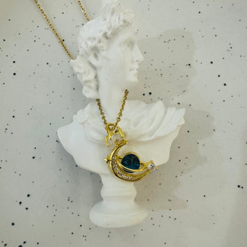 Blue planet necklace