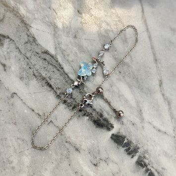 Sliver butterfly bracelet