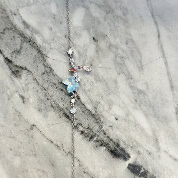 Sliver butterfly bracelet