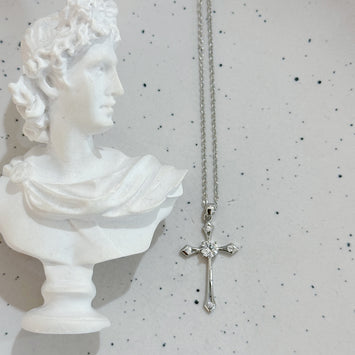 Sliver cross necklace