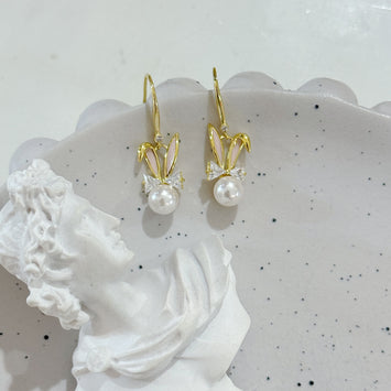 Hanging rabbit earrings