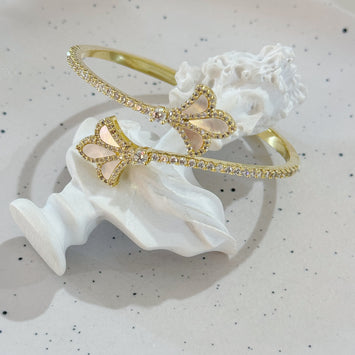 Double shell leaf bangle