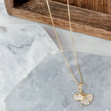 Double leaf necklace