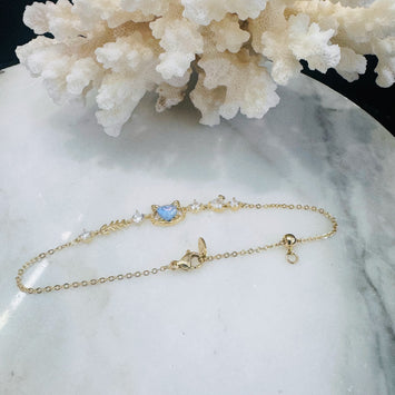 Blue cat bracelet