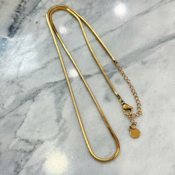 Golden snake necklace