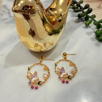 Spring loop earrings