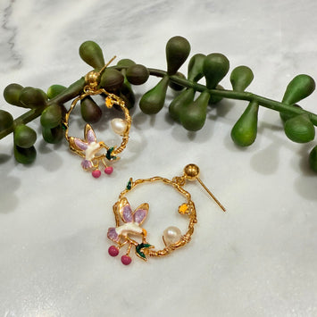 Spring loop earrings