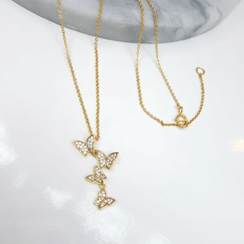 Butterfly Cascade Necklace