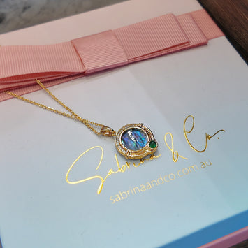 Abalone shell necklace