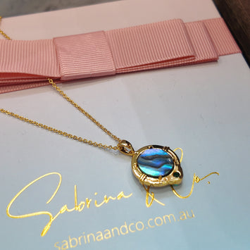 Abalone shell necklace