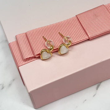 Shell Heart Earrings