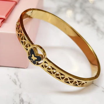 Waterproof Halo Butterfly Bangle