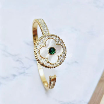 Floral Medallion Bangle