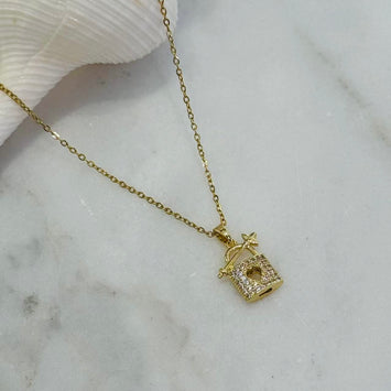 Lock necklace