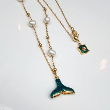 Ocean Blue Tail Necklace