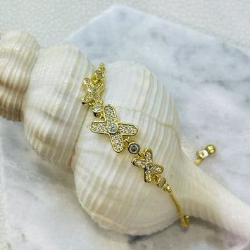 Triple cross bracelet