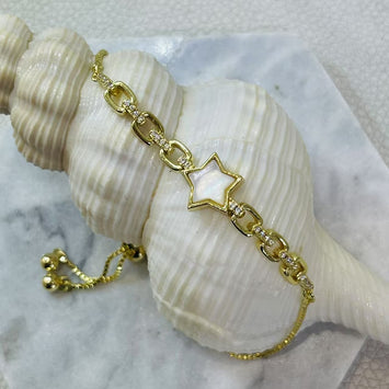 Shell star bracelet