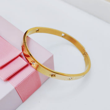Waterproof Hollow Star Sparkle Bangle