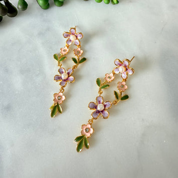 Flower earrings