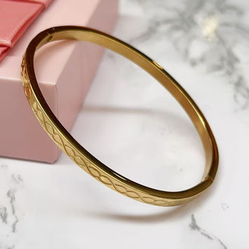 Stainless Steel Infinity Bangle