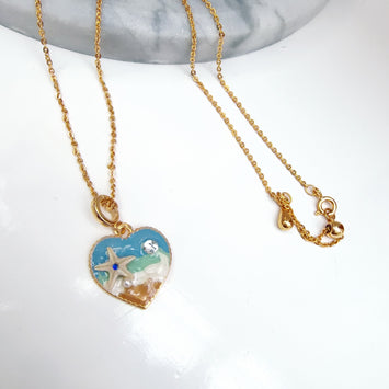 Beach Vibe Heart Necklace