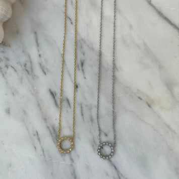 Waterproof Wavy Halo Necklace