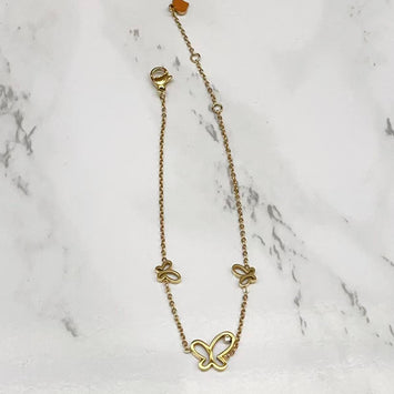 Waterproof Dainty Butterfly Bracelet