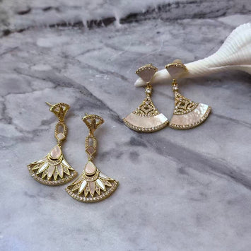 Shell Fan Earrings