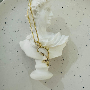 Shell dolphin necklace