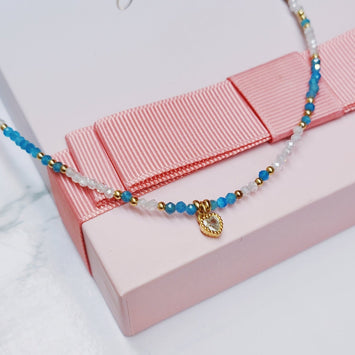 Aqua Heart Necklace