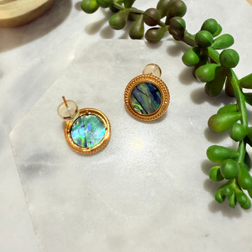 Abalone shell earrings