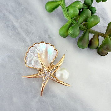 Starfish brooch