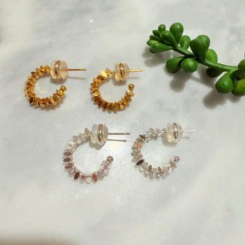 Designed plain earrings