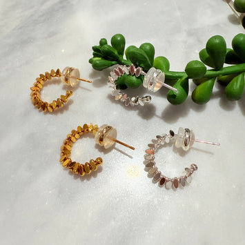 Designed plain earrings