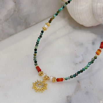 Sunshine gemstone necklace