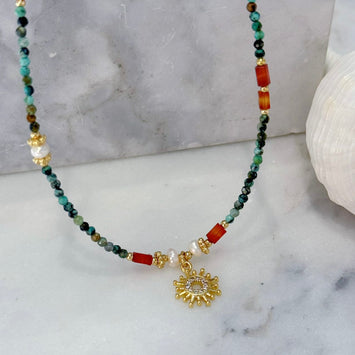 Sunshine gemstone necklace