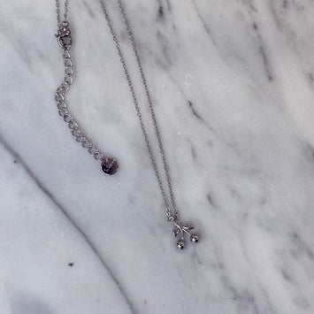 Stainless Steel Cherry Necklace