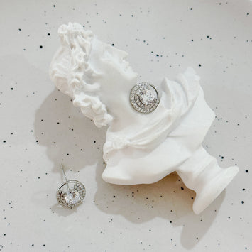 Sliver diamond earrings