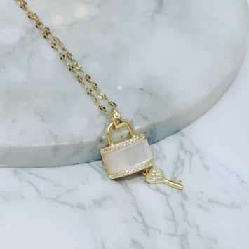 Waterproof Lock & Key Necklace