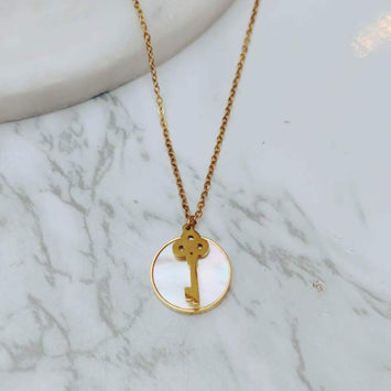 Waterproof Moonrise Key Necklace