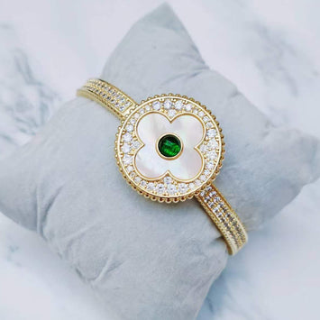 Floral Medallion Bangle