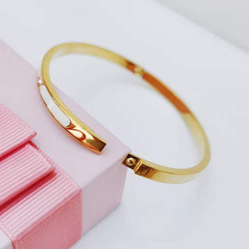 Waterproof White Aura Bangle